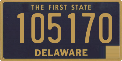 DE license plate 105170