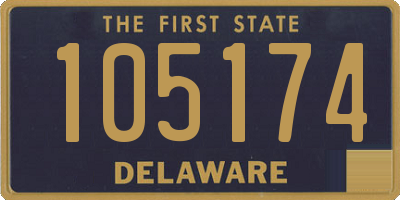 DE license plate 105174