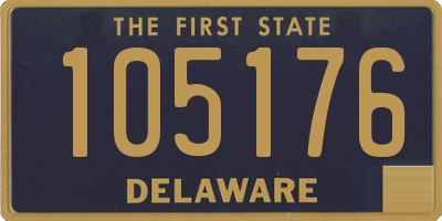 DE license plate 105176