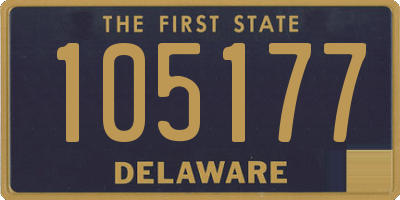 DE license plate 105177