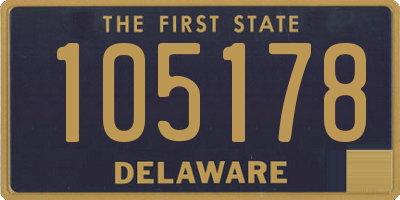 DE license plate 105178