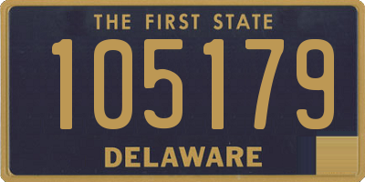 DE license plate 105179
