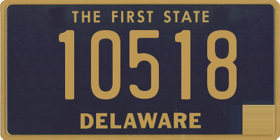 DE license plate 10518