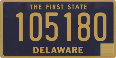 DE license plate 105180