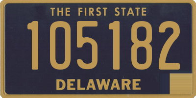 DE license plate 105182