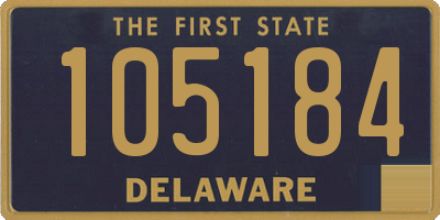 DE license plate 105184