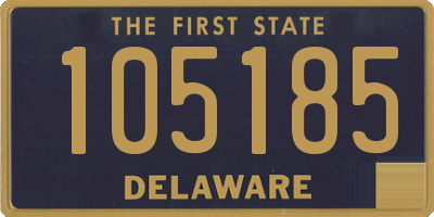 DE license plate 105185