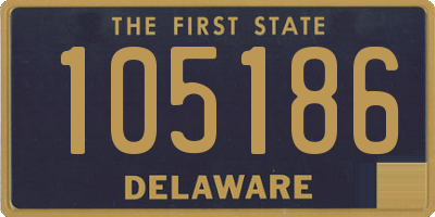 DE license plate 105186