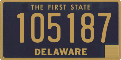 DE license plate 105187