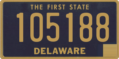 DE license plate 105188