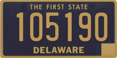 DE license plate 105190