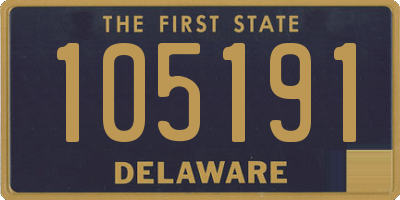 DE license plate 105191
