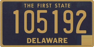 DE license plate 105192