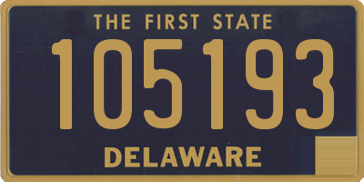 DE license plate 105193