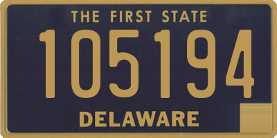 DE license plate 105194