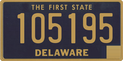 DE license plate 105195