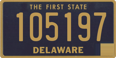 DE license plate 105197