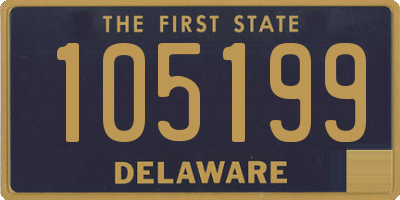 DE license plate 105199