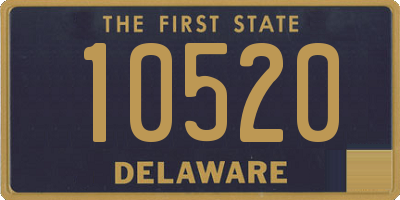 DE license plate 10520