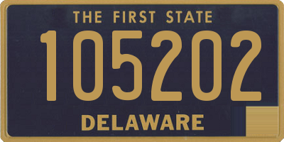 DE license plate 105202