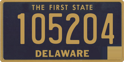DE license plate 105204