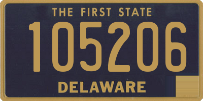 DE license plate 105206
