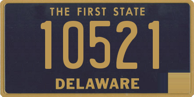 DE license plate 10521