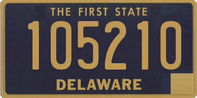 DE license plate 105210