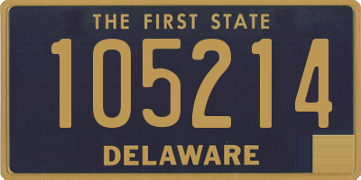 DE license plate 105214