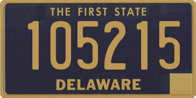 DE license plate 105215