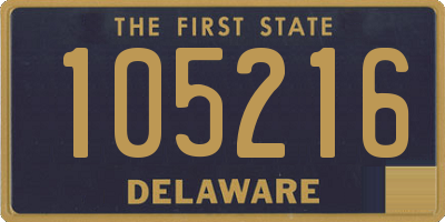 DE license plate 105216