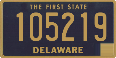 DE license plate 105219