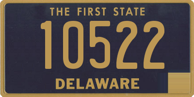 DE license plate 10522