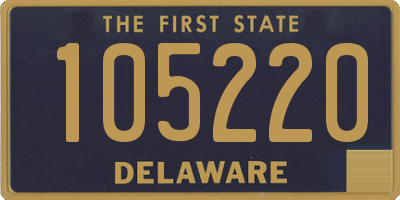 DE license plate 105220
