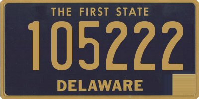 DE license plate 105222