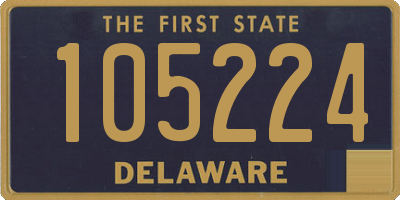 DE license plate 105224