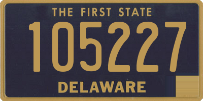 DE license plate 105227