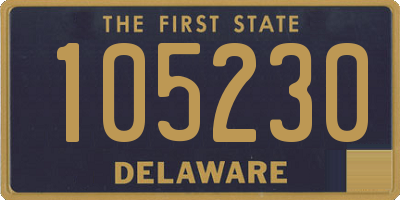 DE license plate 105230