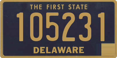 DE license plate 105231