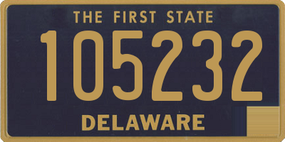 DE license plate 105232