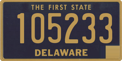DE license plate 105233