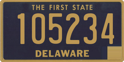 DE license plate 105234