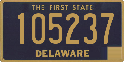 DE license plate 105237