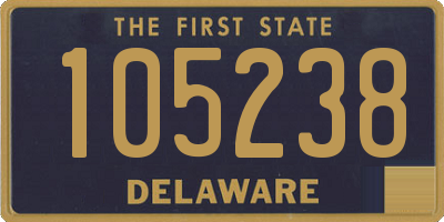 DE license plate 105238