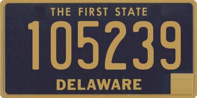 DE license plate 105239