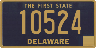 DE license plate 10524