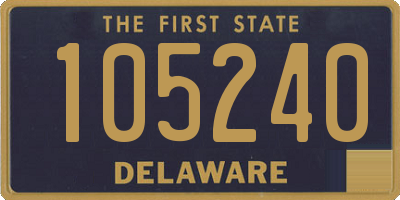 DE license plate 105240