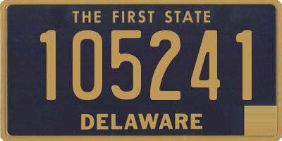 DE license plate 105241
