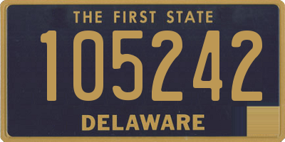 DE license plate 105242