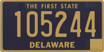 DE license plate 105244
